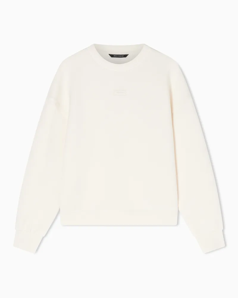 Armani Exchange Sweatshirt in technical fabric Weiß