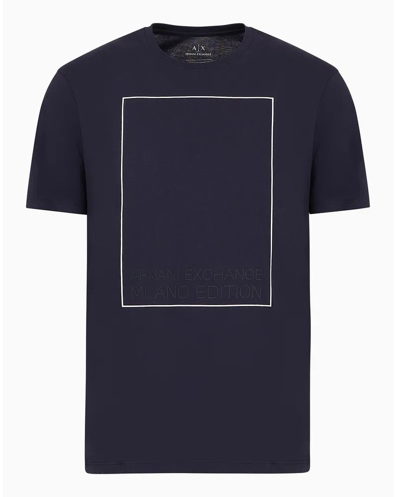 Armani Exchange Regular Fit T-shirts Blau