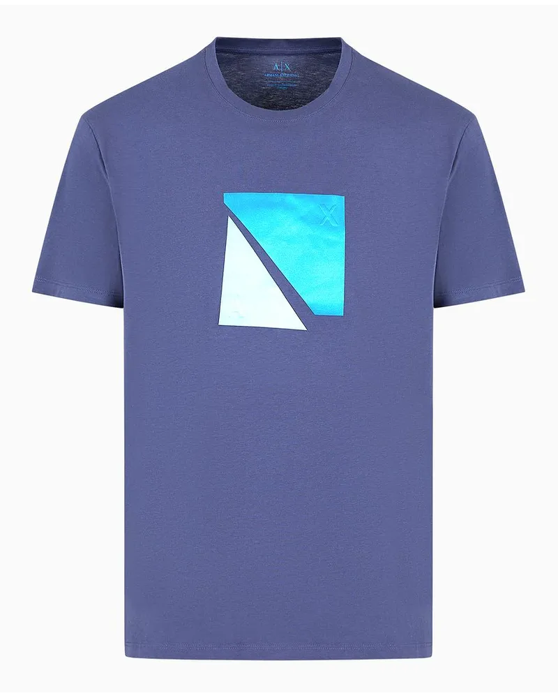 Armani Exchange Regular Fit T-shirts Blau