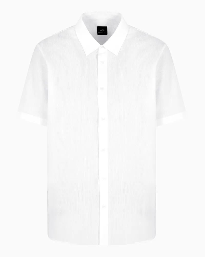 Armani Exchange Kurzarmhemd im Regular Fit Weiß