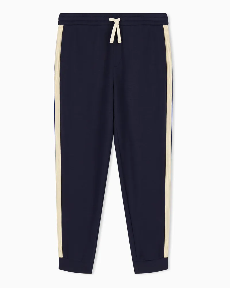 Armani Exchange Regular Fit Jerseyhose aus Stretch-Modal mit Baumwollfutter Marineblau