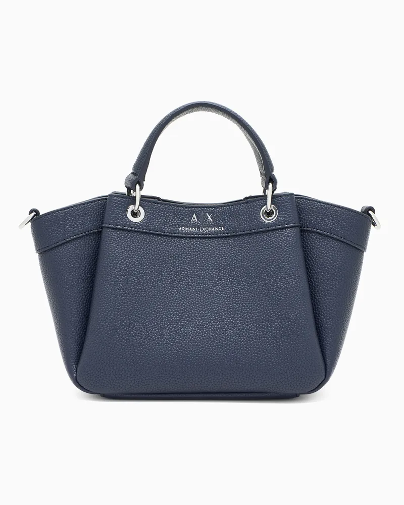 Armani Exchange Kleine Handtasche mit Degradè-Schultergurt Marineblau