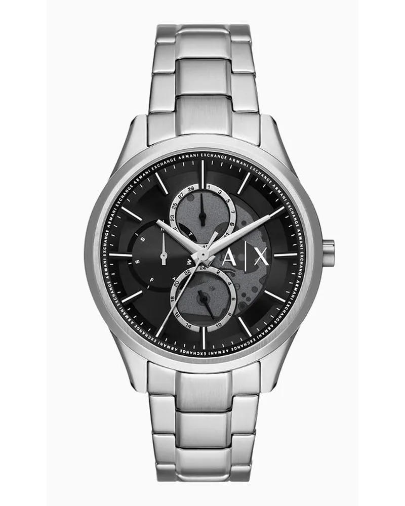 Armani Exchange Uhrenstahlarmbänder Silber