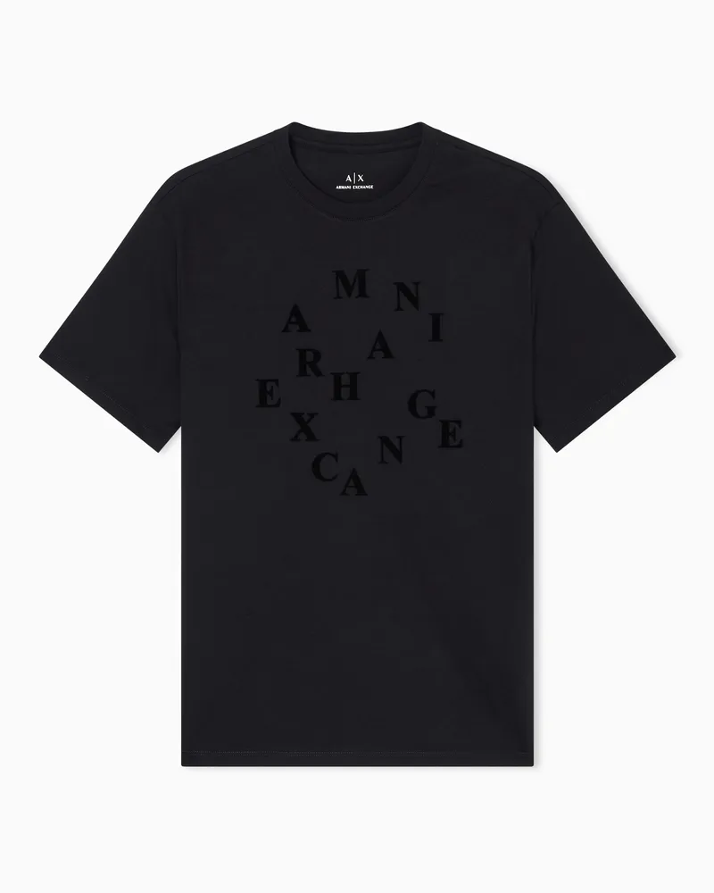 Armani Exchange Slim Fit T-Shirts Schwarz