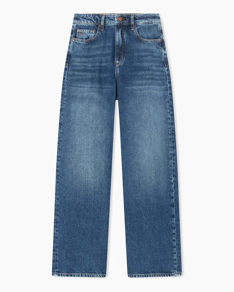 Armani Exchange Relaxed cotton jeans Blau