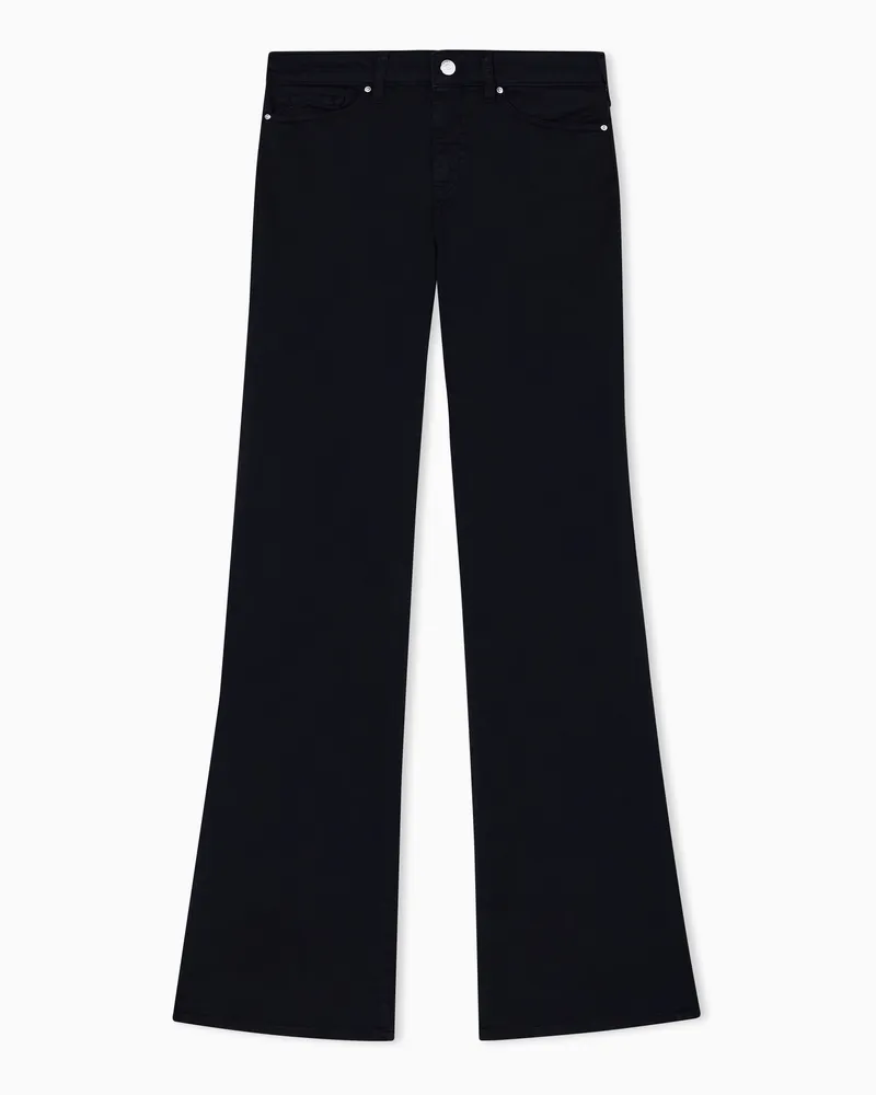Armani Exchange Flared cotton jeans Schwarz
