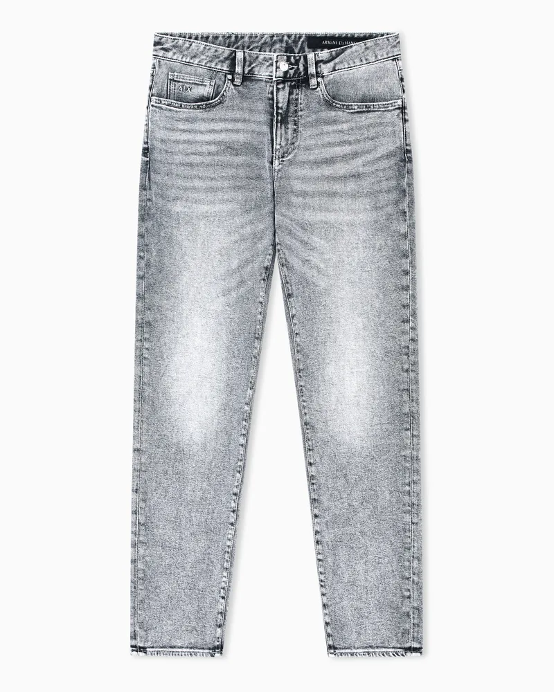 Armani Exchange Slim-Fit-Jeans aus Stretch-Denim Grau