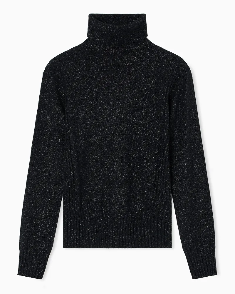Armani Exchange Rollkragenpullover Schwarz