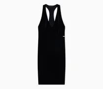 Minikleid aus Stretch-Samt