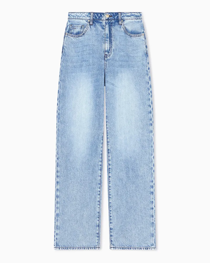 Armani Exchange Relaxed cotton jeans Blau
