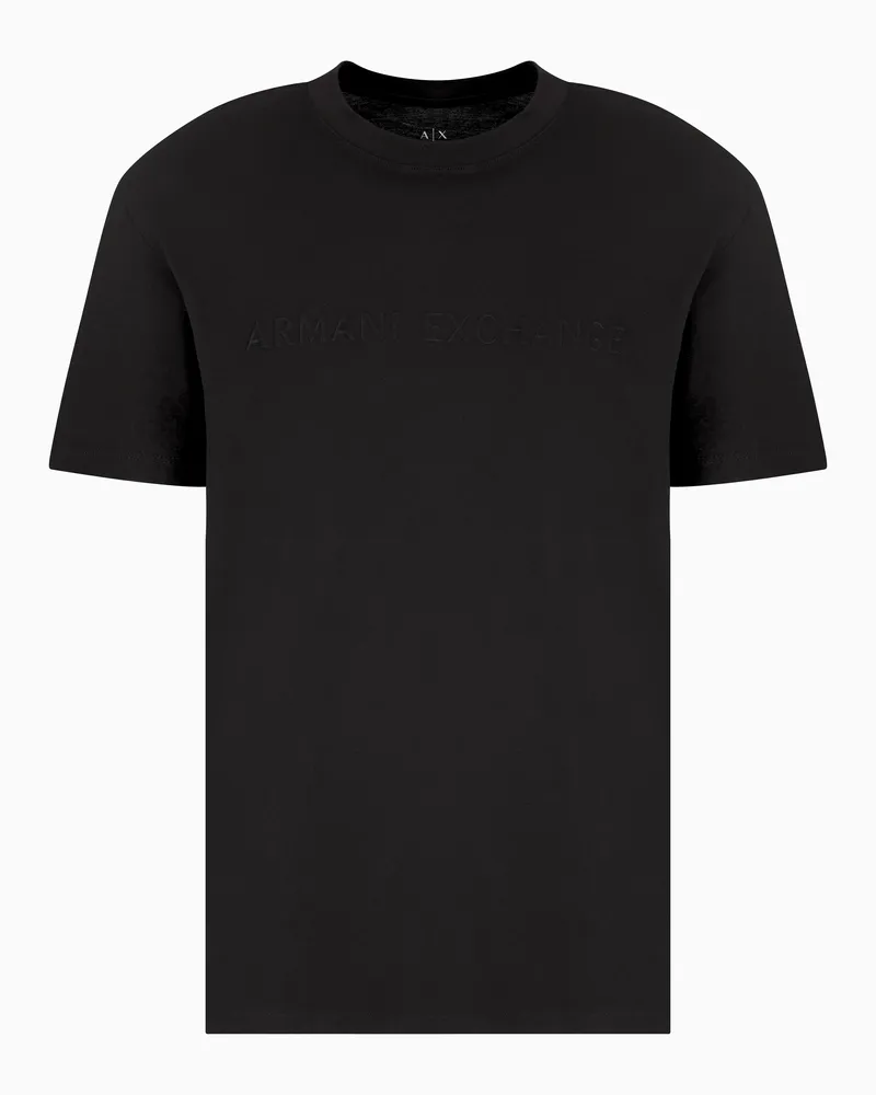 Armani Exchange Regular Fit T-Shirts Schwarz