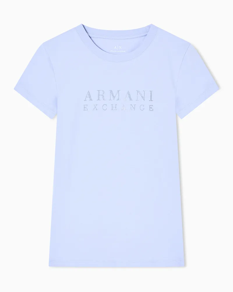 Armani Exchange Slim Fit T-Shirts Hellblau