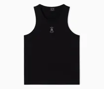 Geripptes Tanktop mit Logo