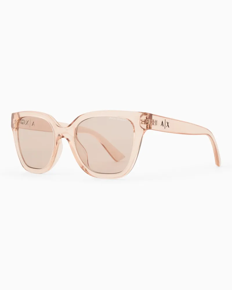 Armani Exchange Damen-Cat-Eye-Sonnenbrille Orange
