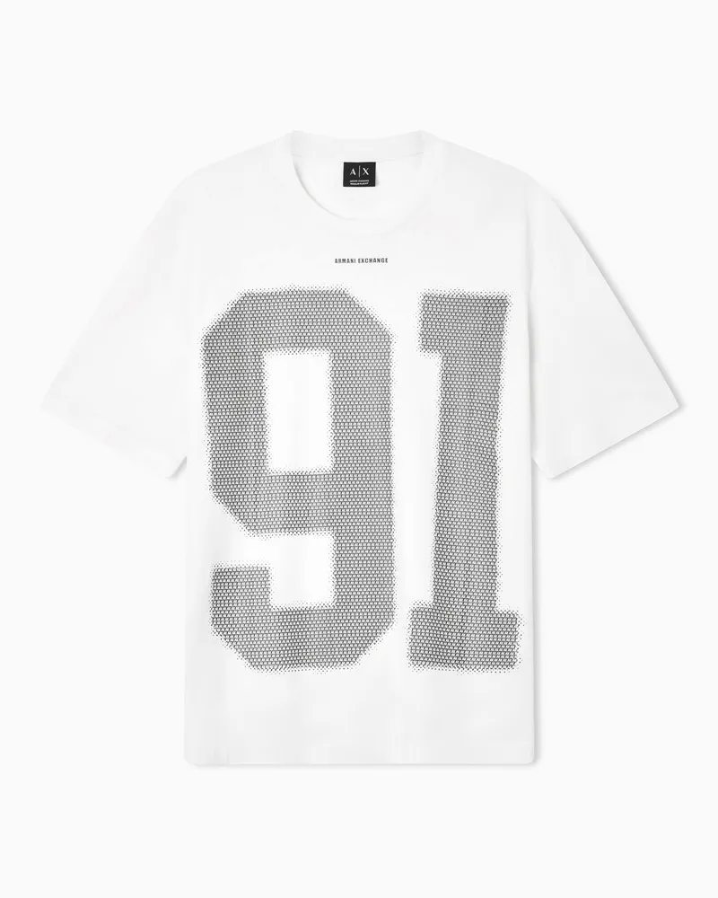 Armani Exchange Regular fit cotton T-shirt Weiß