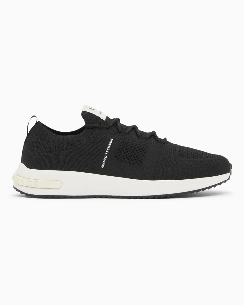 Armani Exchange Technical fabric sneakers Schwarz