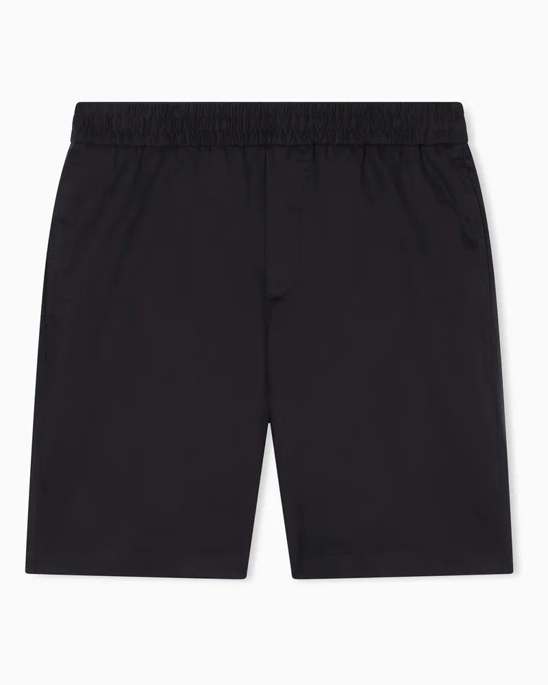 Armani Exchange Lightweight Oxford Bermuda Shorts Schwarz