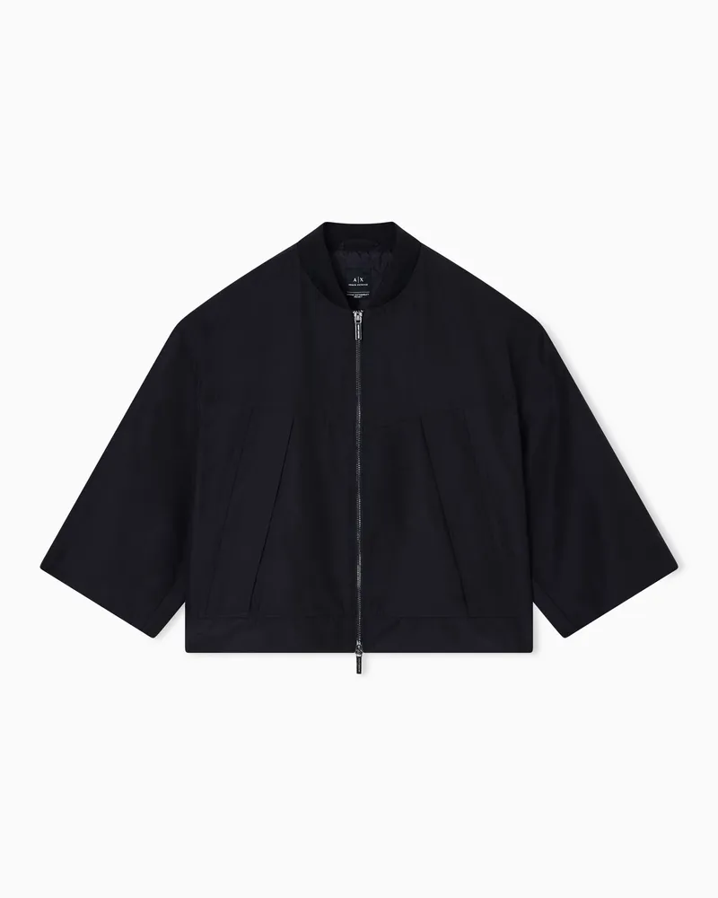 Armani Exchange Ottoman-Blouson mit Reißverschluss Schwarz