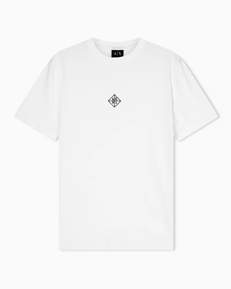 Armani Exchange Regular fit cotton T-shirt Weiß