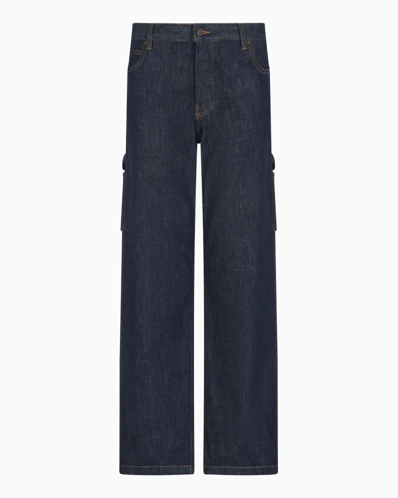 Armani Exchange Jeans J87 im Regular Fit mit seitlichen Details Blau