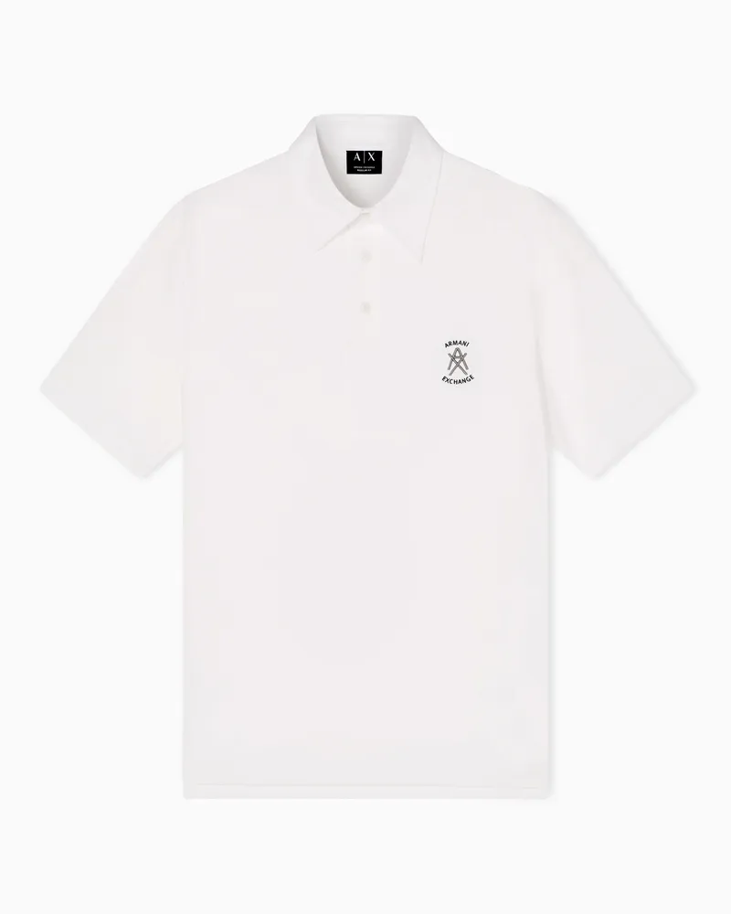 Armani Exchange Cotton polo shirt Weiß