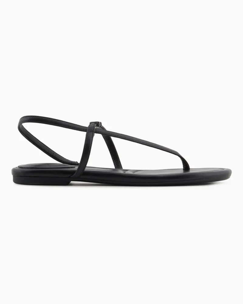 Armani Exchange Flip-Flops mit Riemen Schwarz