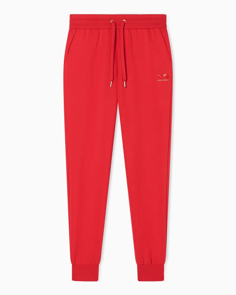 Armani Exchange Jogger trousers in mixed fabric Rot