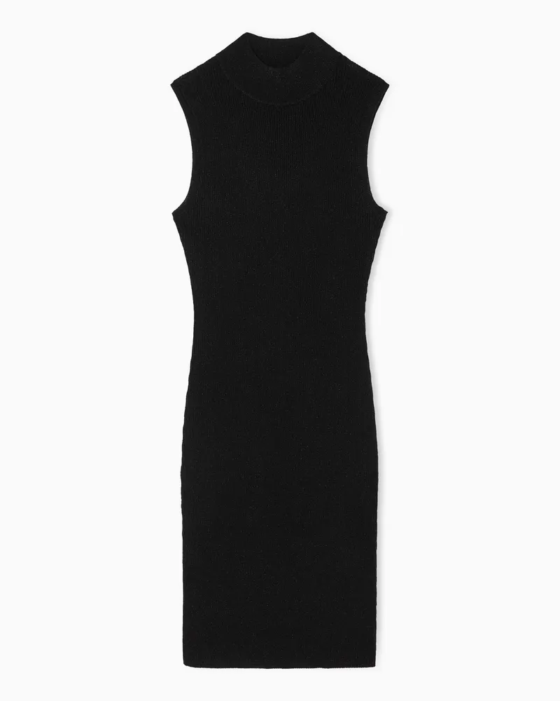 Armani Exchange Midi dress in technical fabric Schwarz
