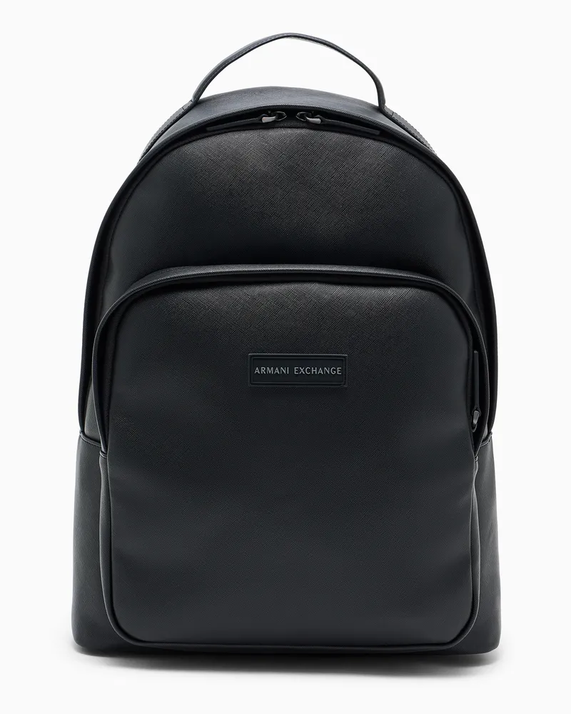 Armani Exchange Rucksack mit Tragegriff und verstellbaren Schultergurten Schwarz