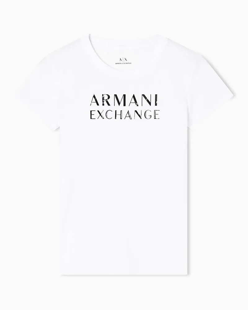 Armani Exchange Slim Fit T-Shirts Weiß