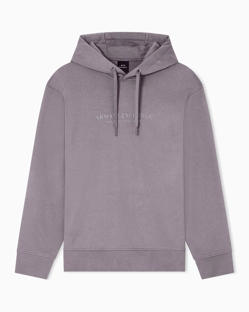 Armani Exchange Basic-Hoodie Grau