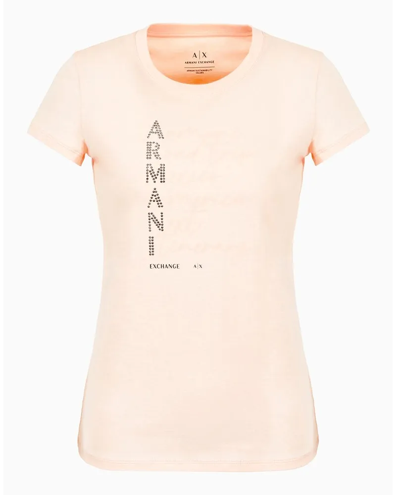 Armani Exchange Slim Fit T-shirts Rosa