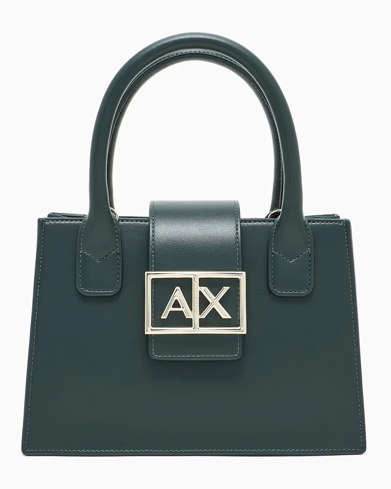 Armani Exchange ASV Kleine Trapez-Handtasche Grün