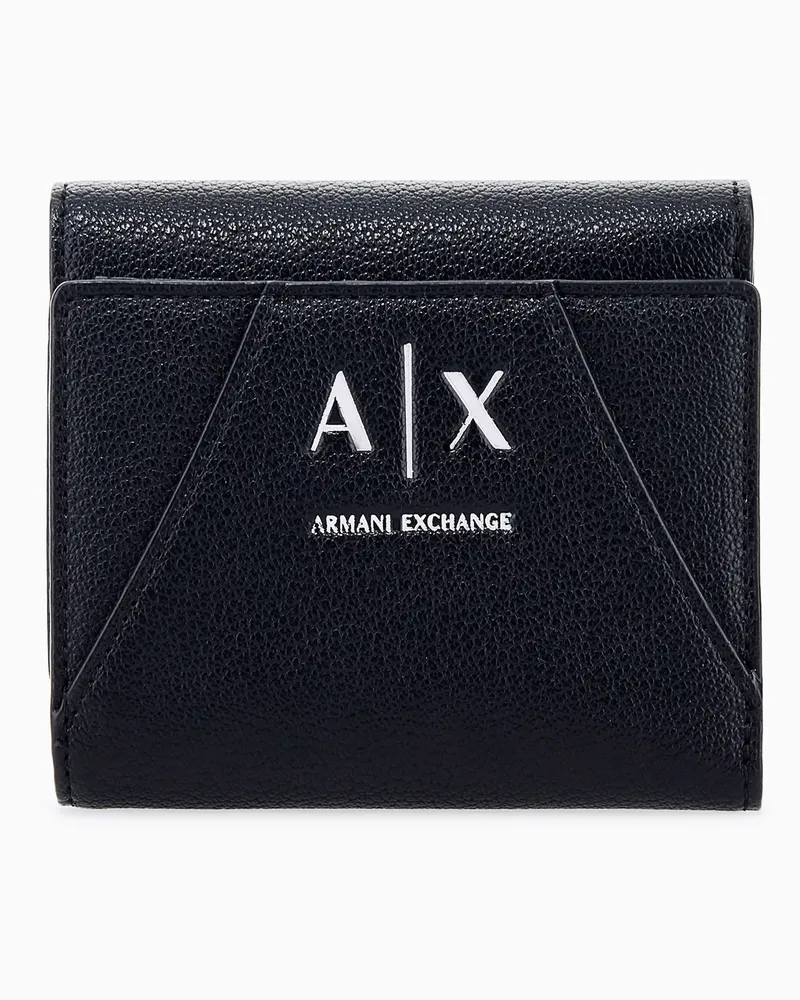 Armani Exchange Geldbörse mit Logo und Fächern für Karten und Bargeld Schwarz