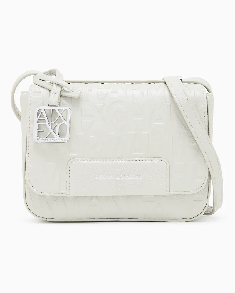 Armani Exchange Schultertasche mit Allover-Logo Beige