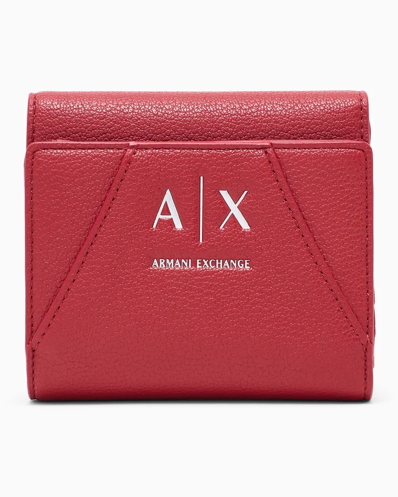 Armani Exchange Geldbörse mit Logo und Fächern für Karten und Bargeld Rot