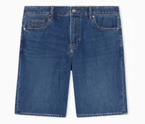 Bequeme, hellblaue Denim-Shorts