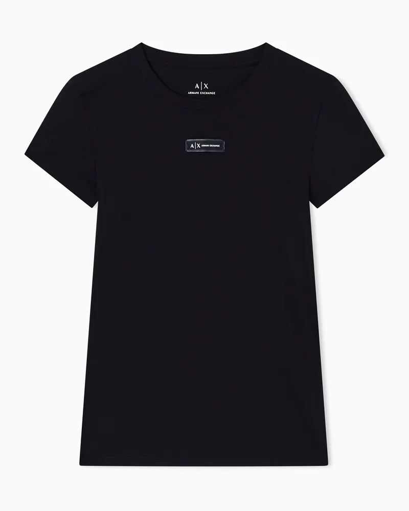 Armani Exchange Slim Fit T-Shirts Schwarz