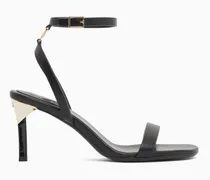 Open toe high heel with ankle strap
