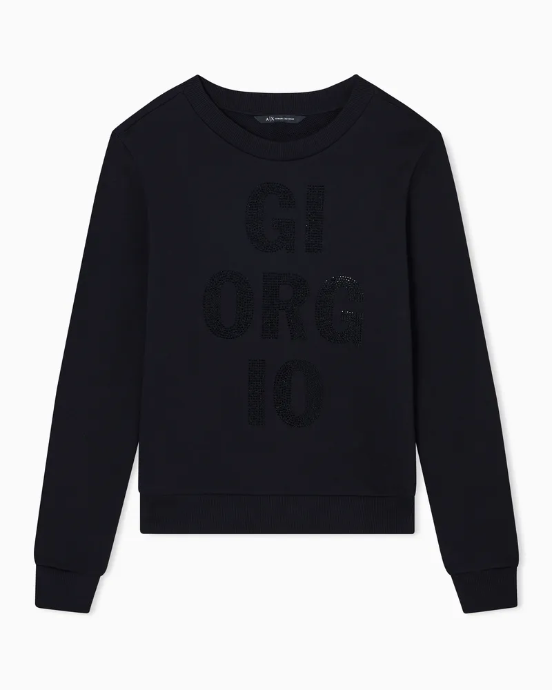 Armani Exchange Sweatshirts ohne Kapuze Schwarz