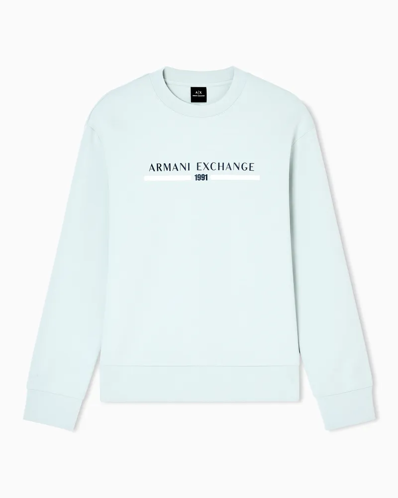 Armani Exchange CREWNECK LOGO SWEATSHIRT Grün