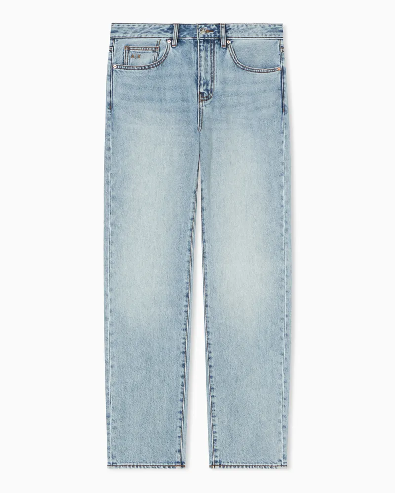 Armani Exchange Skinny cotton jeans Blau