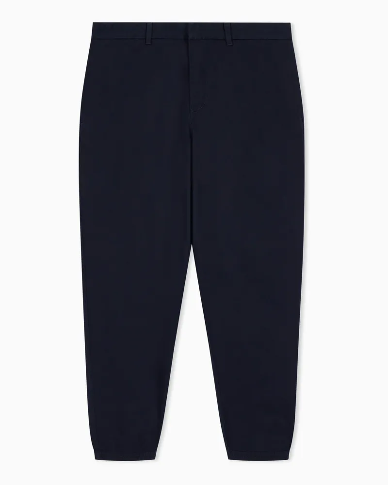 Armani Exchange Cotton trousers Marineblau