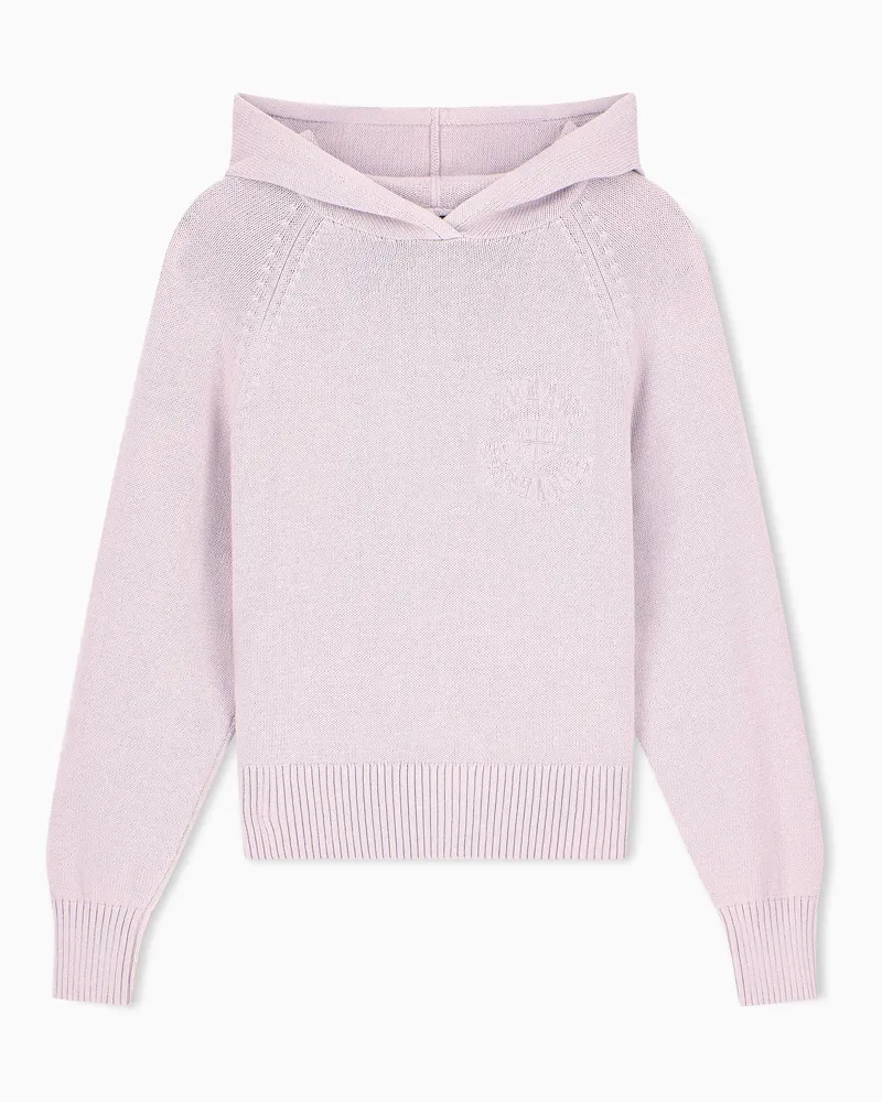 Armani Exchange Pullover Crossover im Regular Fit aus Baumwollstrick Pink
