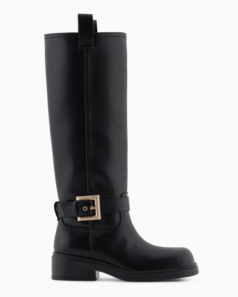 Armani Exchange Stiefel Schwarz
