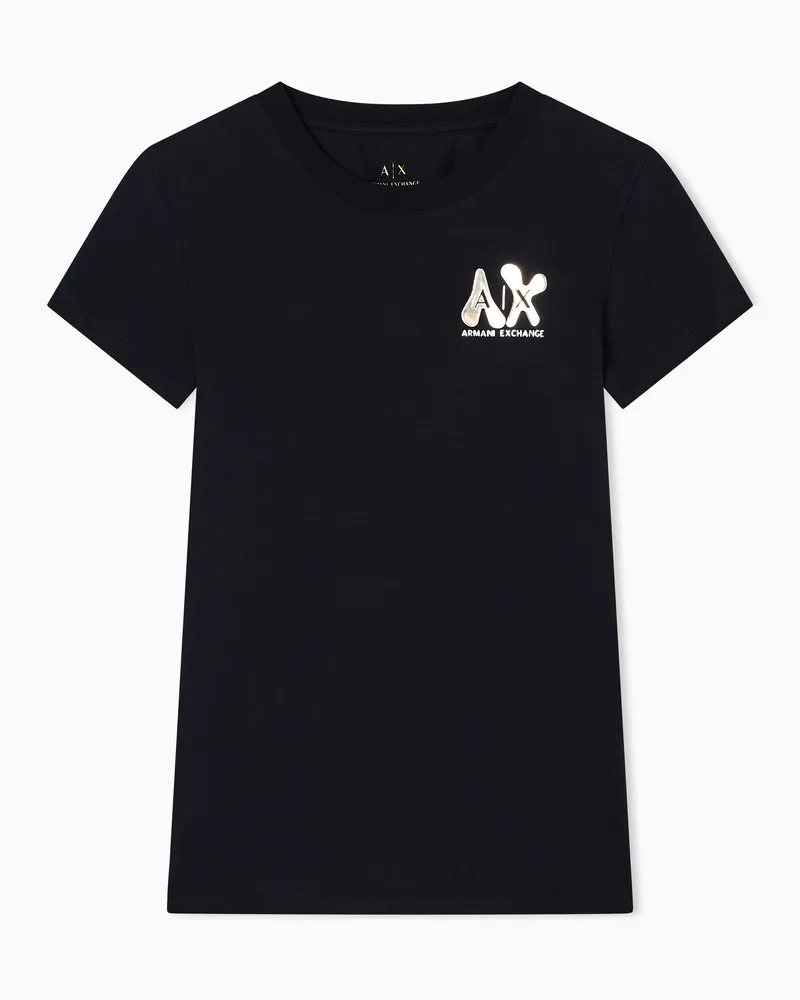 Armani Exchange Slim Fit T-Shirts Schwarz