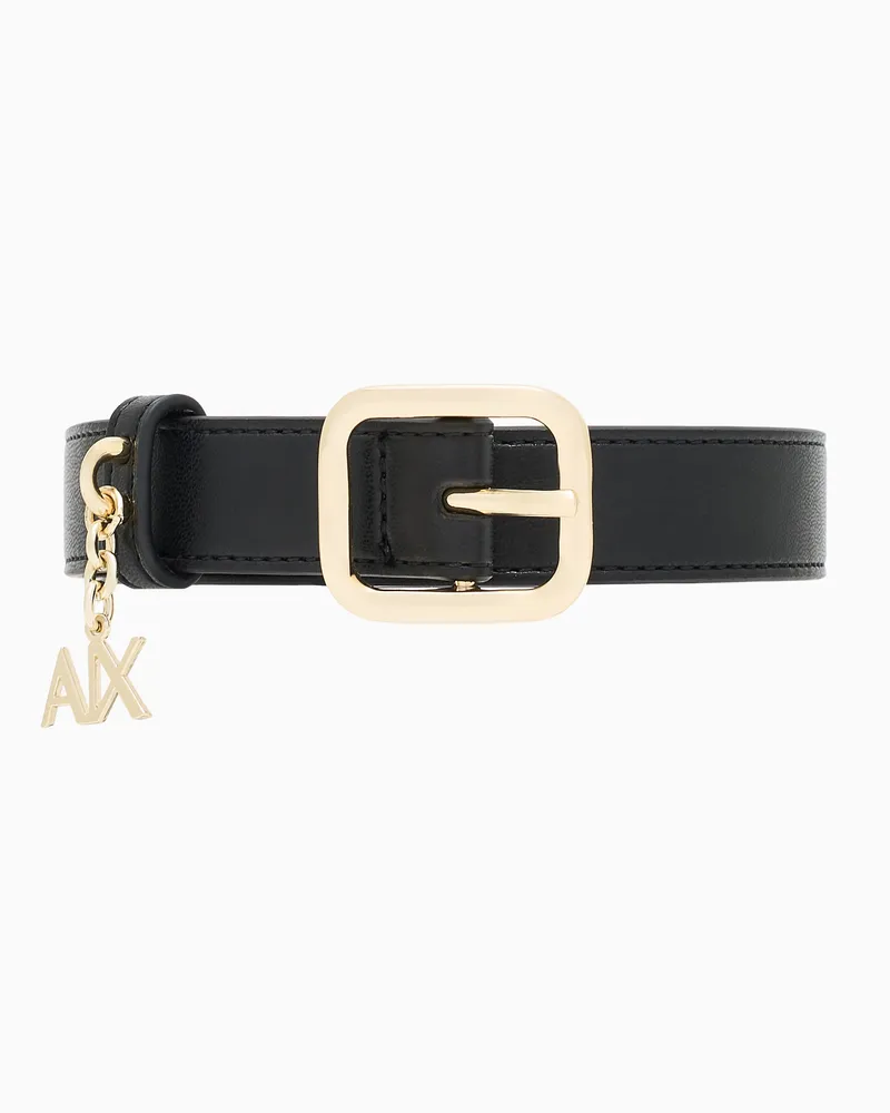 Armani Exchange Dünner Gürtel Schwarz