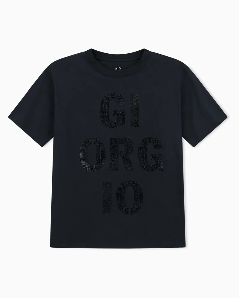 Armani Exchange Relaxed Fit T-Shirts Schwarz
