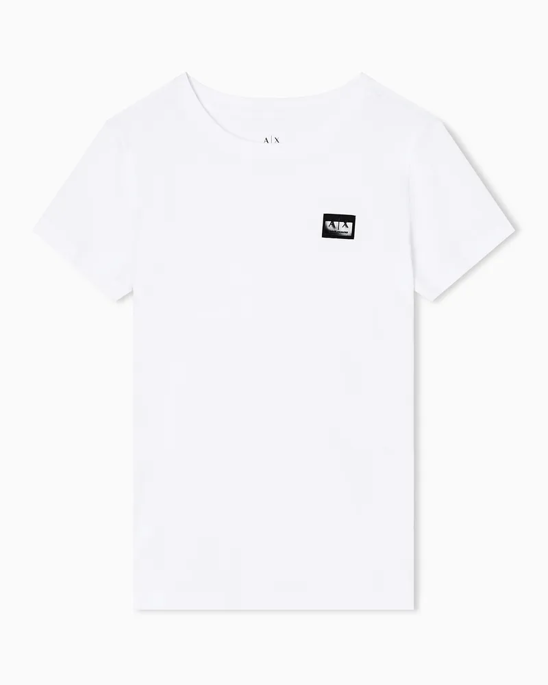 Armani Exchange Regular Fit T-Shirts Weiß