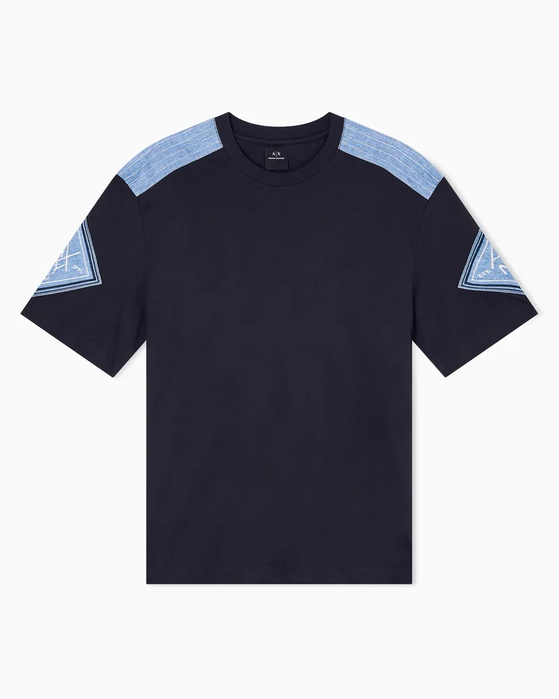 Armani Exchange Regular Fit T-Shirts Marineblau